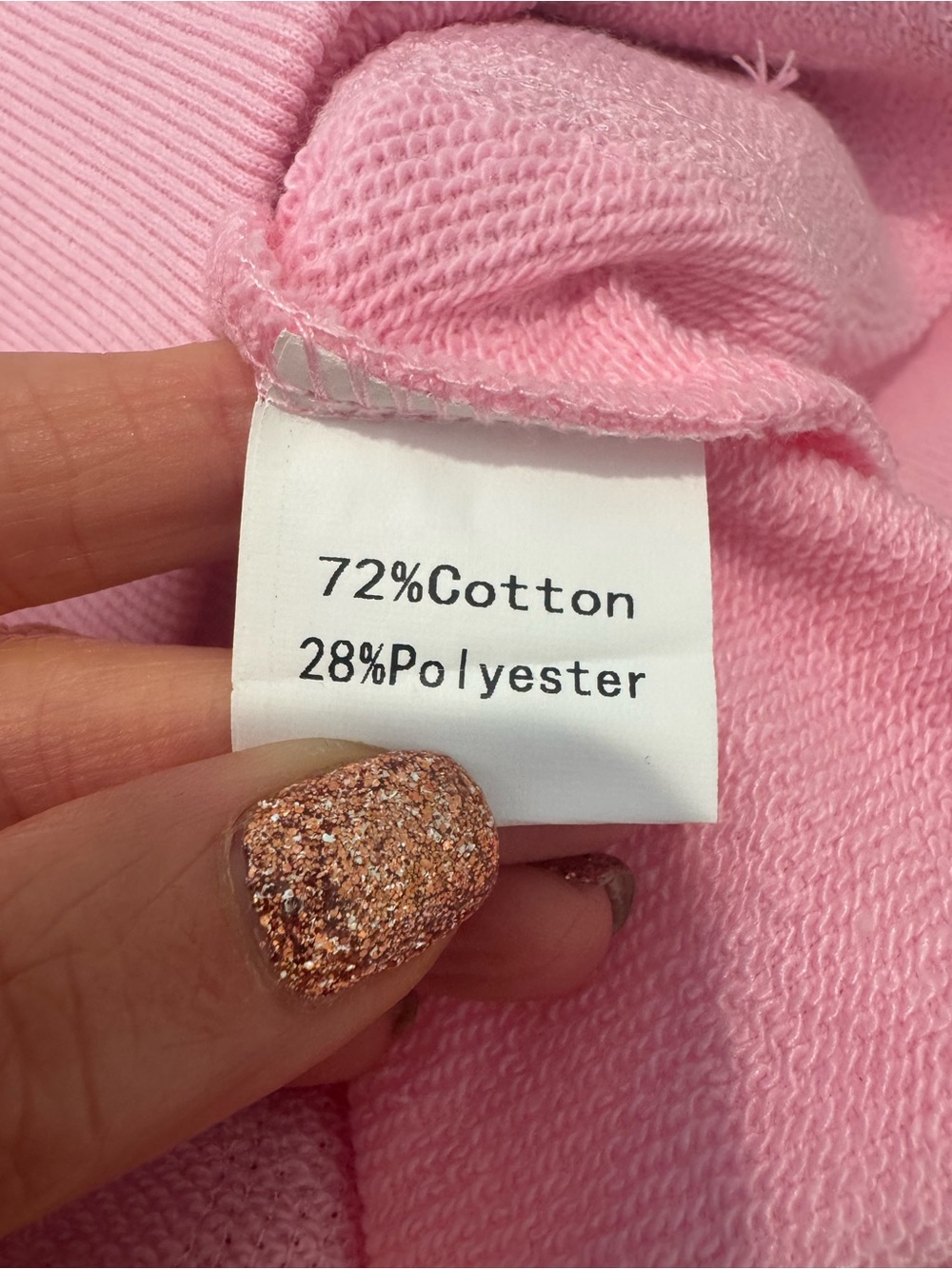 New! QUEEN OF SPARKLES Pink Neon Sequin Disco Skeleton Sweatshirt - Picture 12 of 12